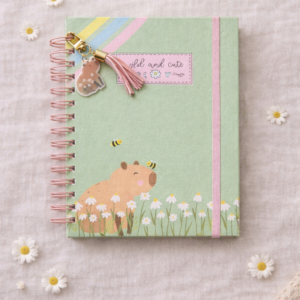 Caderno com Folhas Reposicionáveis - Capivara